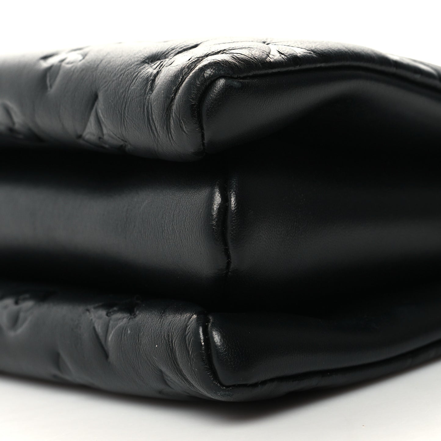 Lambskin Embossed Monogram Coussin PM Black