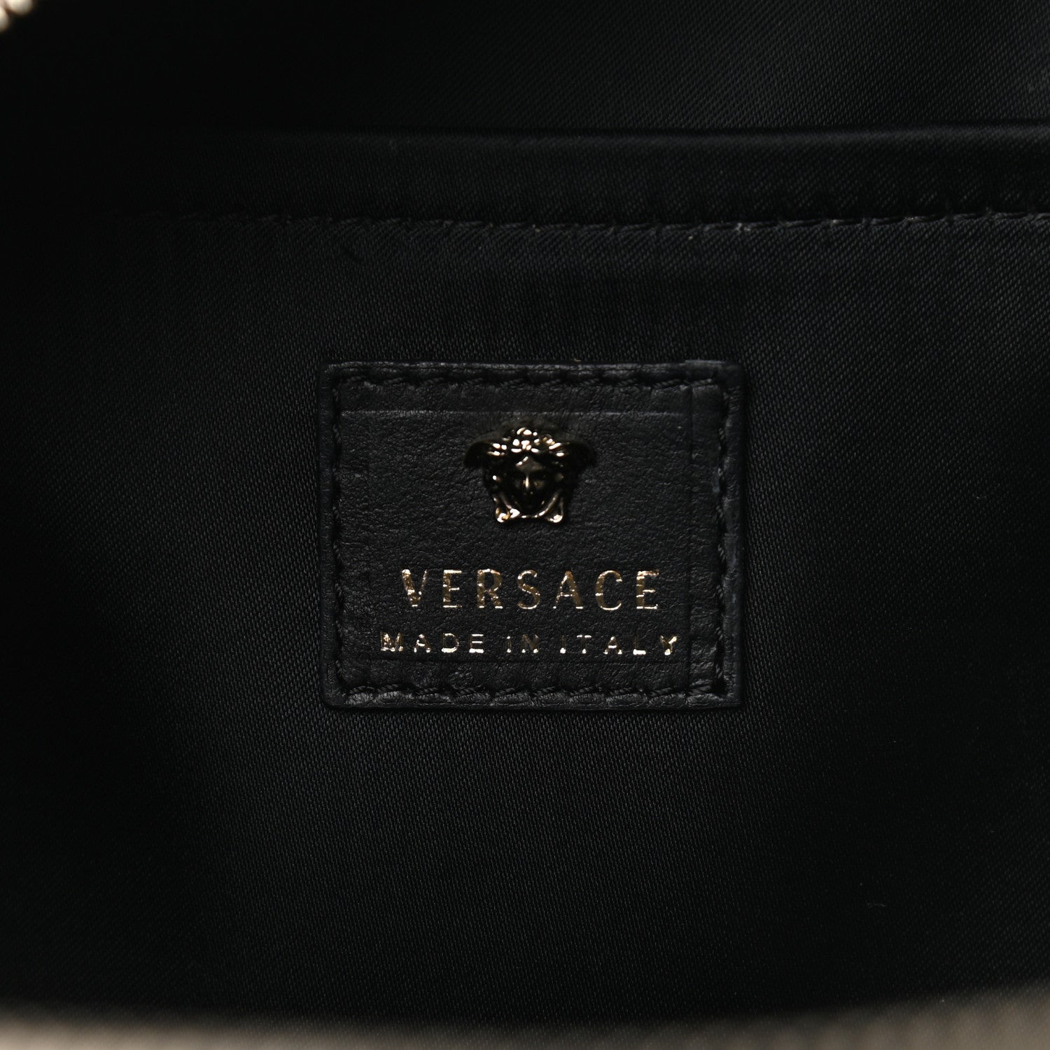 Versace Calfskin Palazzo Medusa Chain Backpack Black 5 of 16