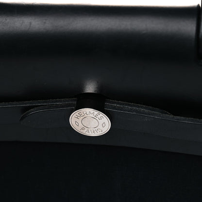 Hermes Toile Vache Calfskin Herbag 30 PM Backpack Black 10 of 13