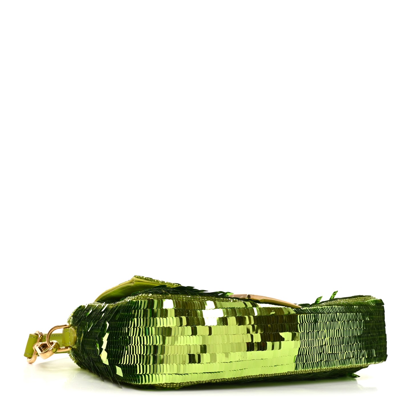 Sequin Paillettes Vitello Grace Sex and the City Baguette Wasabi