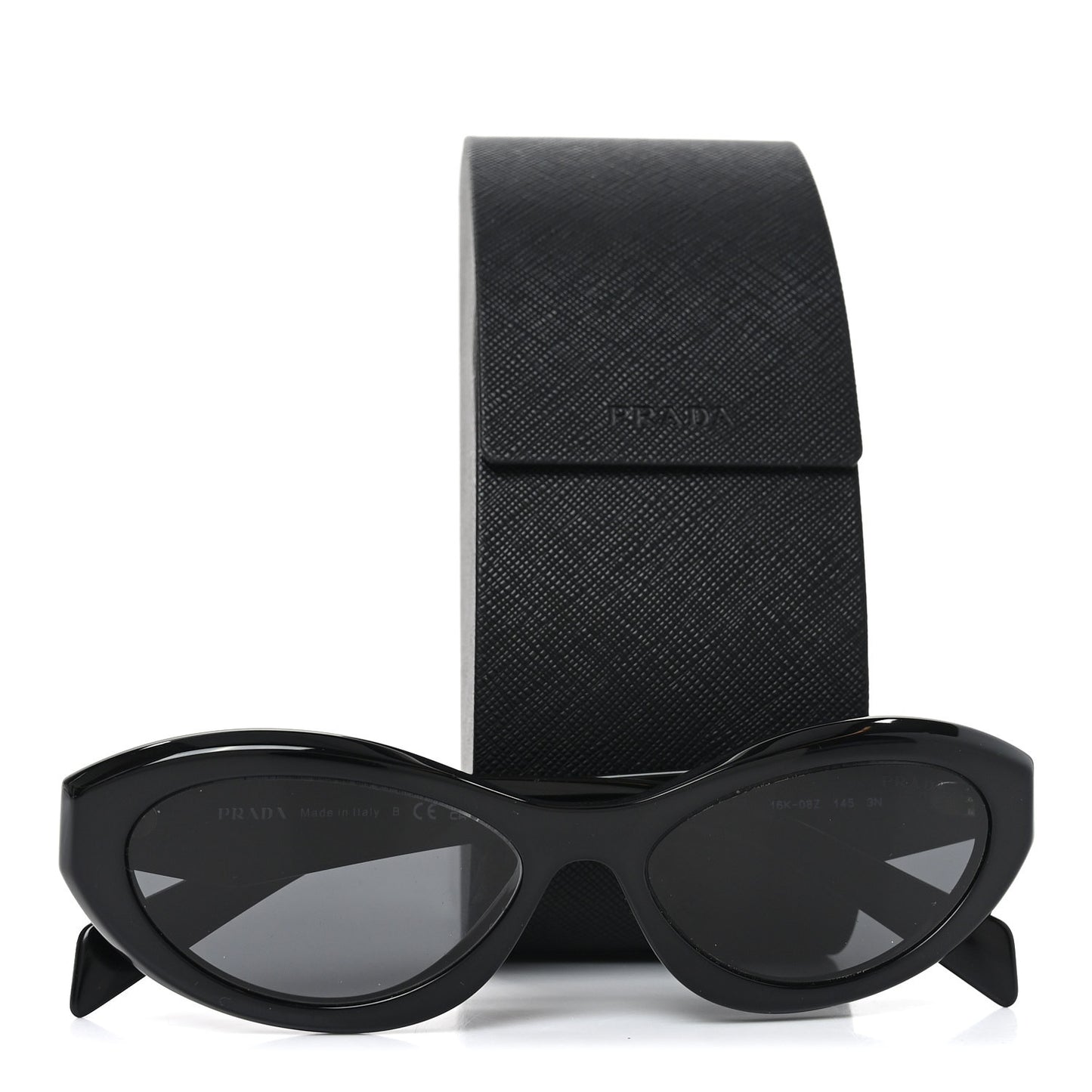 Acetate Oval Sunglasses SPR 26Z Black