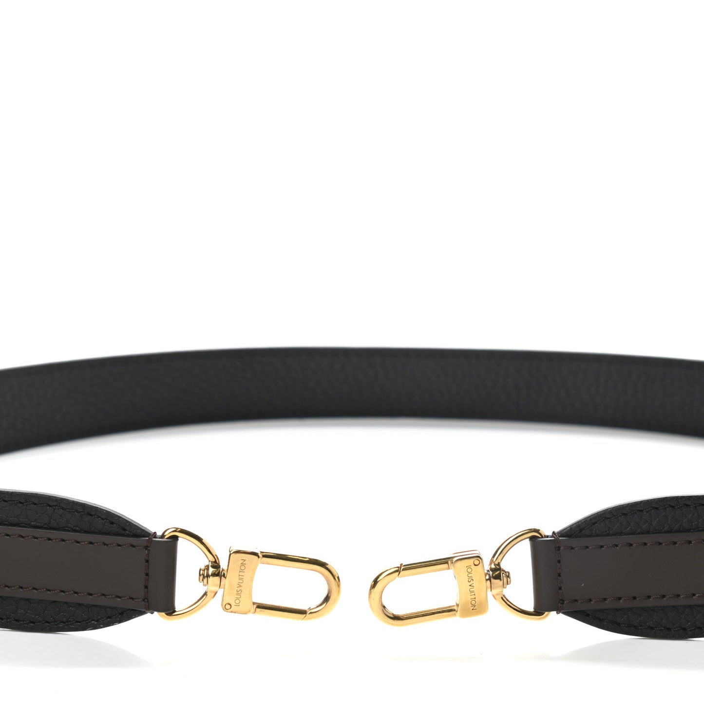 Calfskin Jersey Shoulder Strap Black