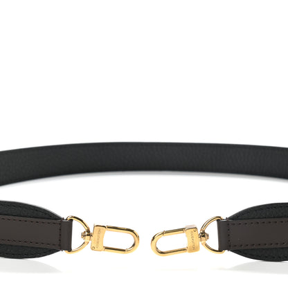 Louis Vuitton Calfskin Jersey Shoulder Strap Black 4 of 5