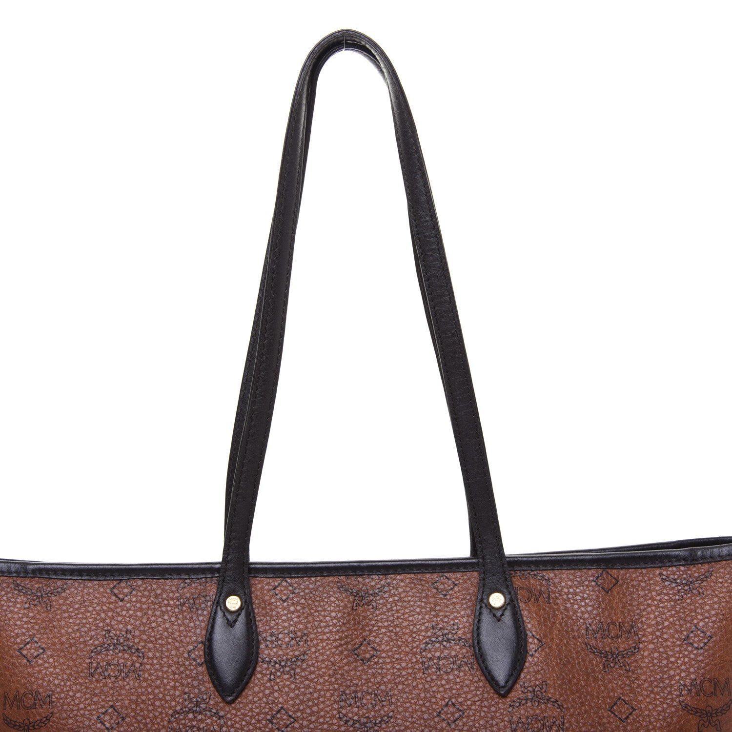 MCM Visetos Dog Bone Shopper Tote Brown 21 of 22