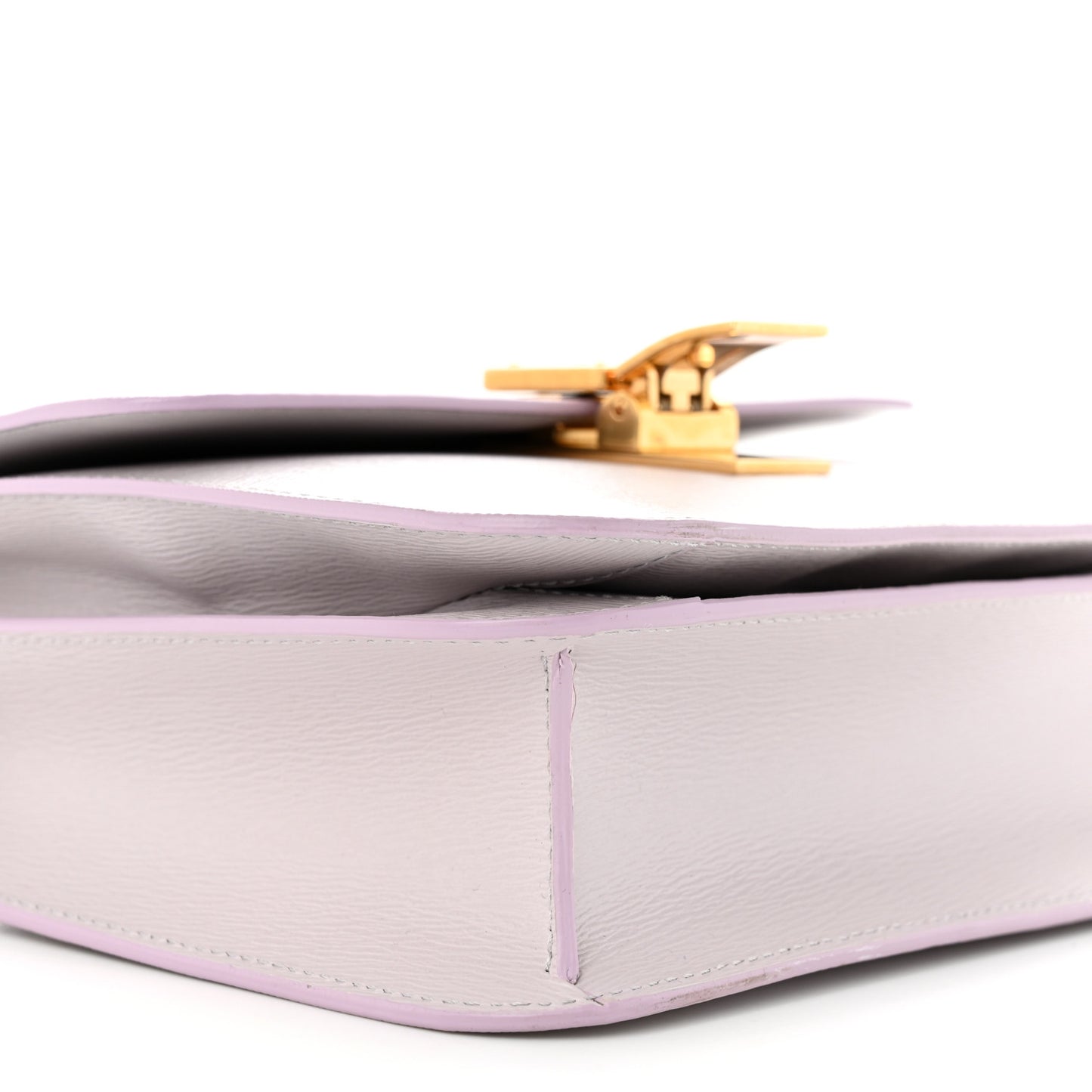 Liege Calfskin Teen Classic Box Flap Bag Lavender Grey