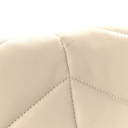 Saint Laurent Lambskin Quilted Small Loulou Puffer Monogram Chain Satchel Blanc Vintage 14 of 14