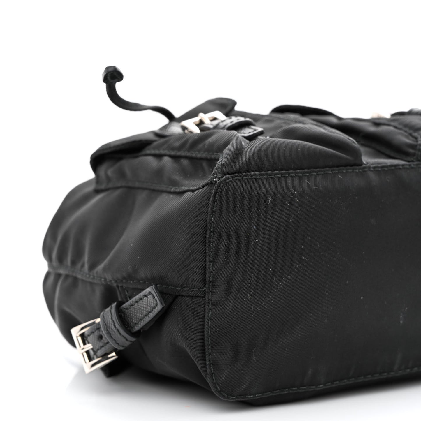 Nylon Vela Mini Crossbody Backpack Black