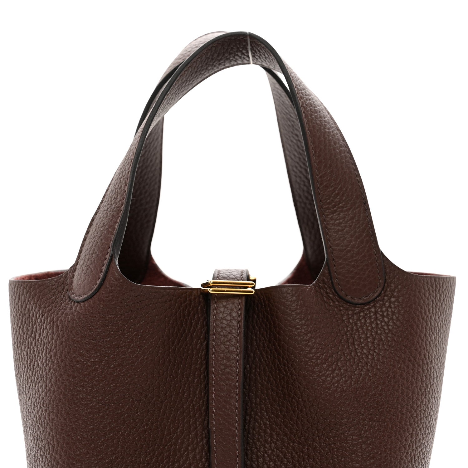 Hermes Taurillon Clemence Picotin Lock 18 PM Havane 5 of 11