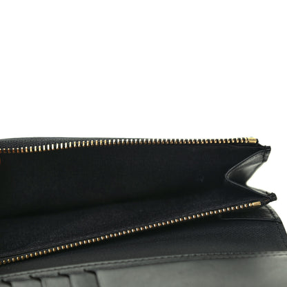 Burberry Calfskin Continental Flap Wallet Black 6 of 8