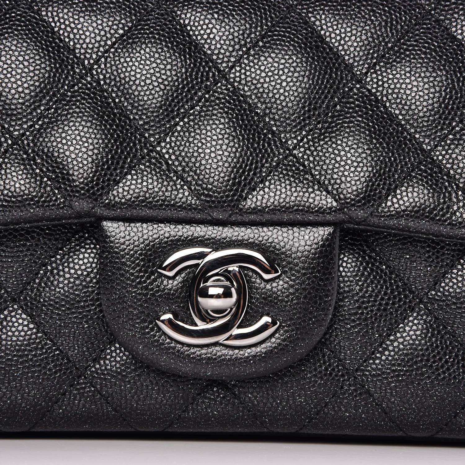 Chanel Iridescent Caviar Quilted Mini Rectangular Flap Black 6 of 9