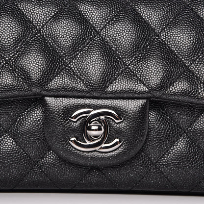 Chanel Iridescent Caviar Quilted Mini Rectangular Flap Black 6 of 9