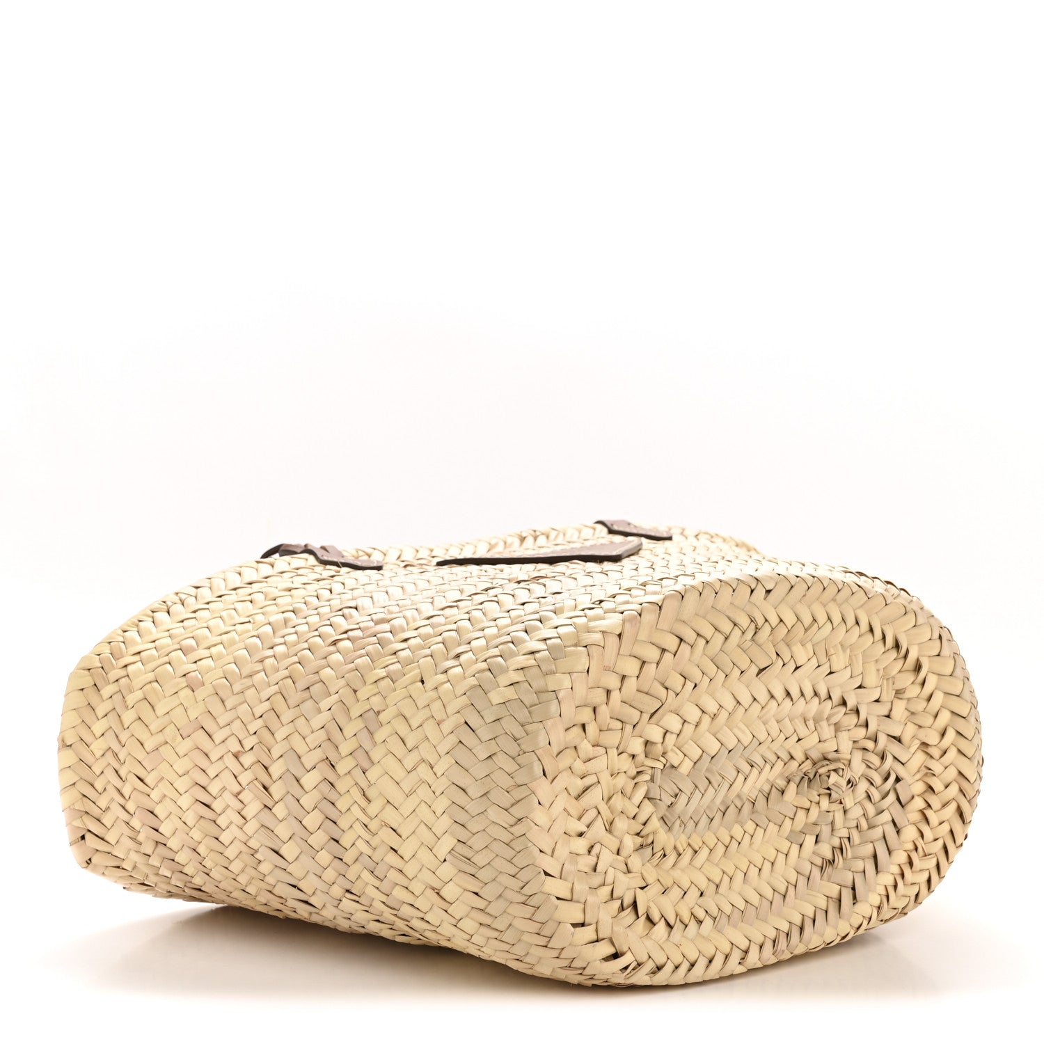 Prada Palmitto Vitello Woven Braided Large Basket Tote Bag Naturale Cognac 4 of 11