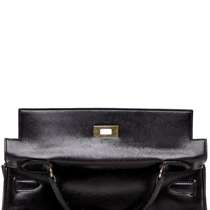 Hermes Box Kelly Retourne 32 Chocolate 9 of 53