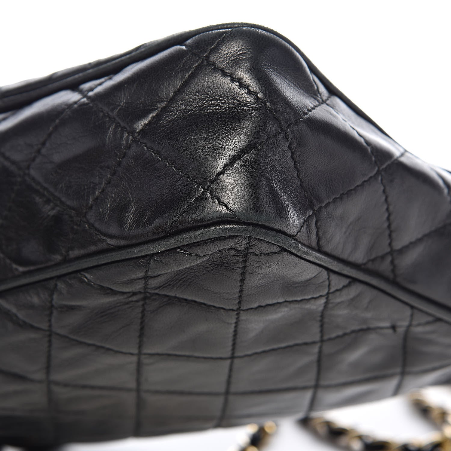Chanel Lambskin Quilted CC Tassel Camera Case Black 13 of 16