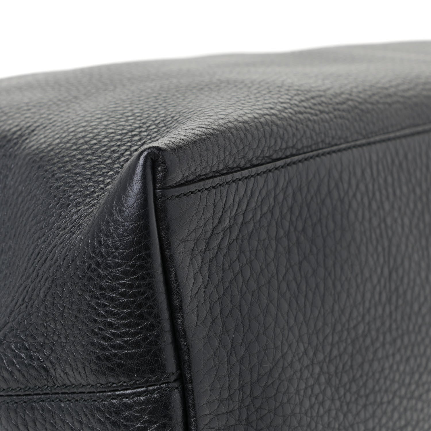 Gucci Pebbled Calfskin Medium Soho Chain Shoulder Bag Black 7 of 11