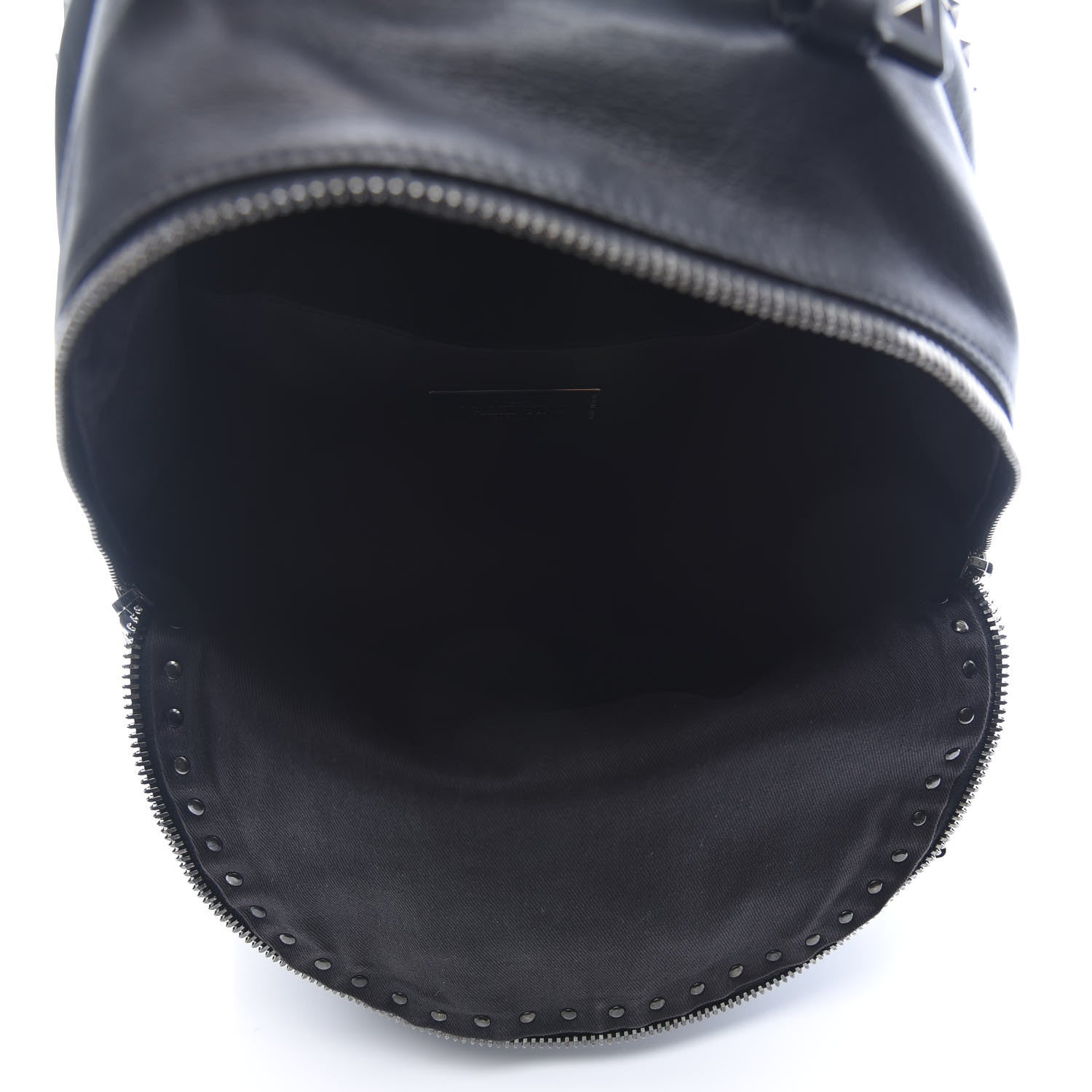 Valentino Garavani Vitello Medium Rockstud Backpack Black 4 of 9