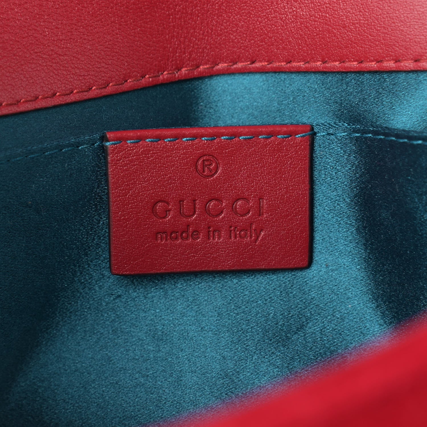 Gucci Velvet Matelasse Mini GG Marmont Shoulder Bag Hibiscus Red 6 of 10