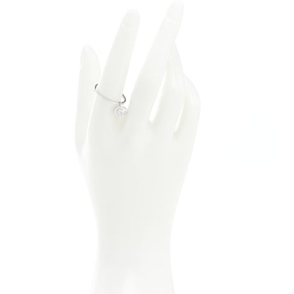 Gucci 18K White Gold Diamond Running G Charm Ring 55 7.25 2 of 6