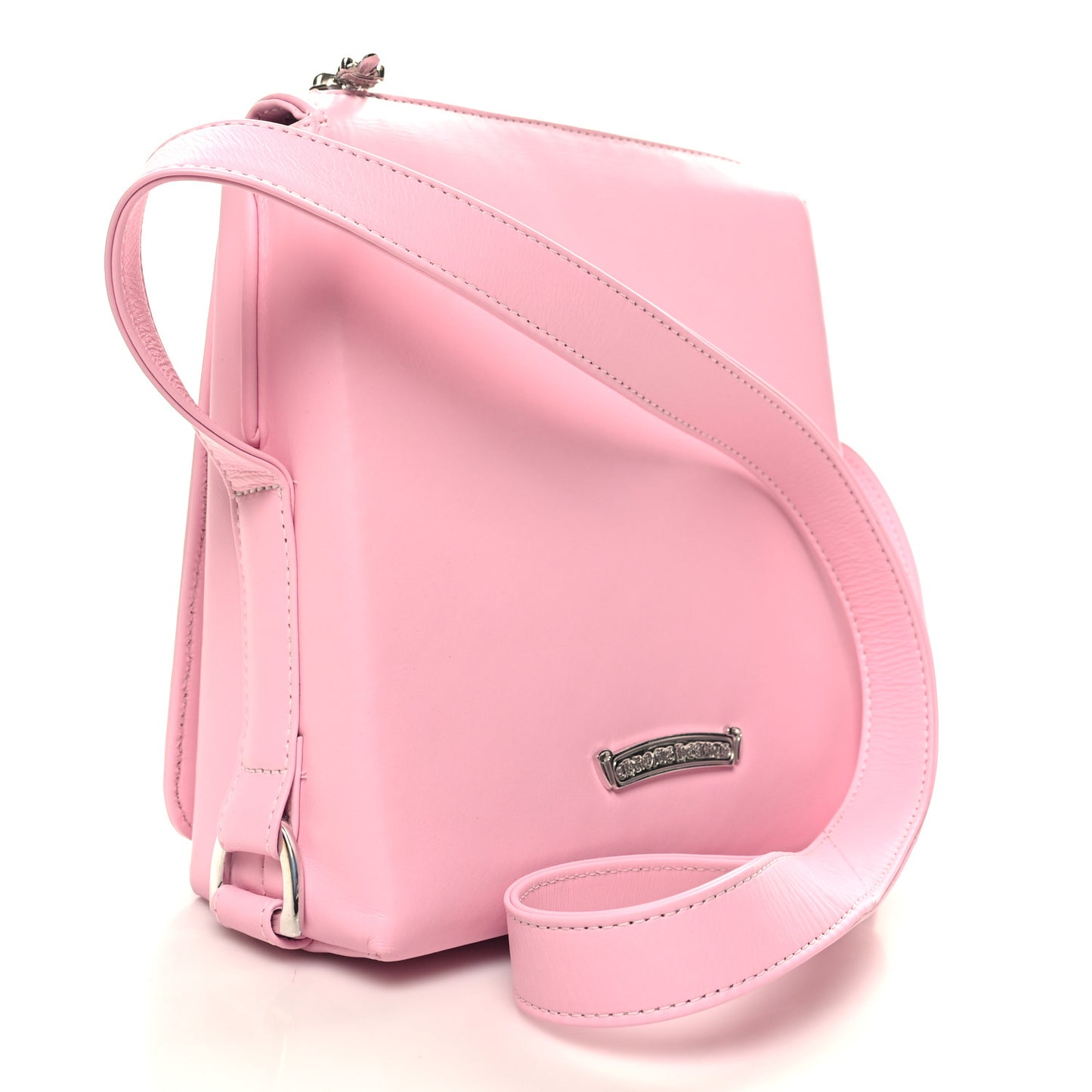 Lambskin Dagger Crossbody Baby Pink