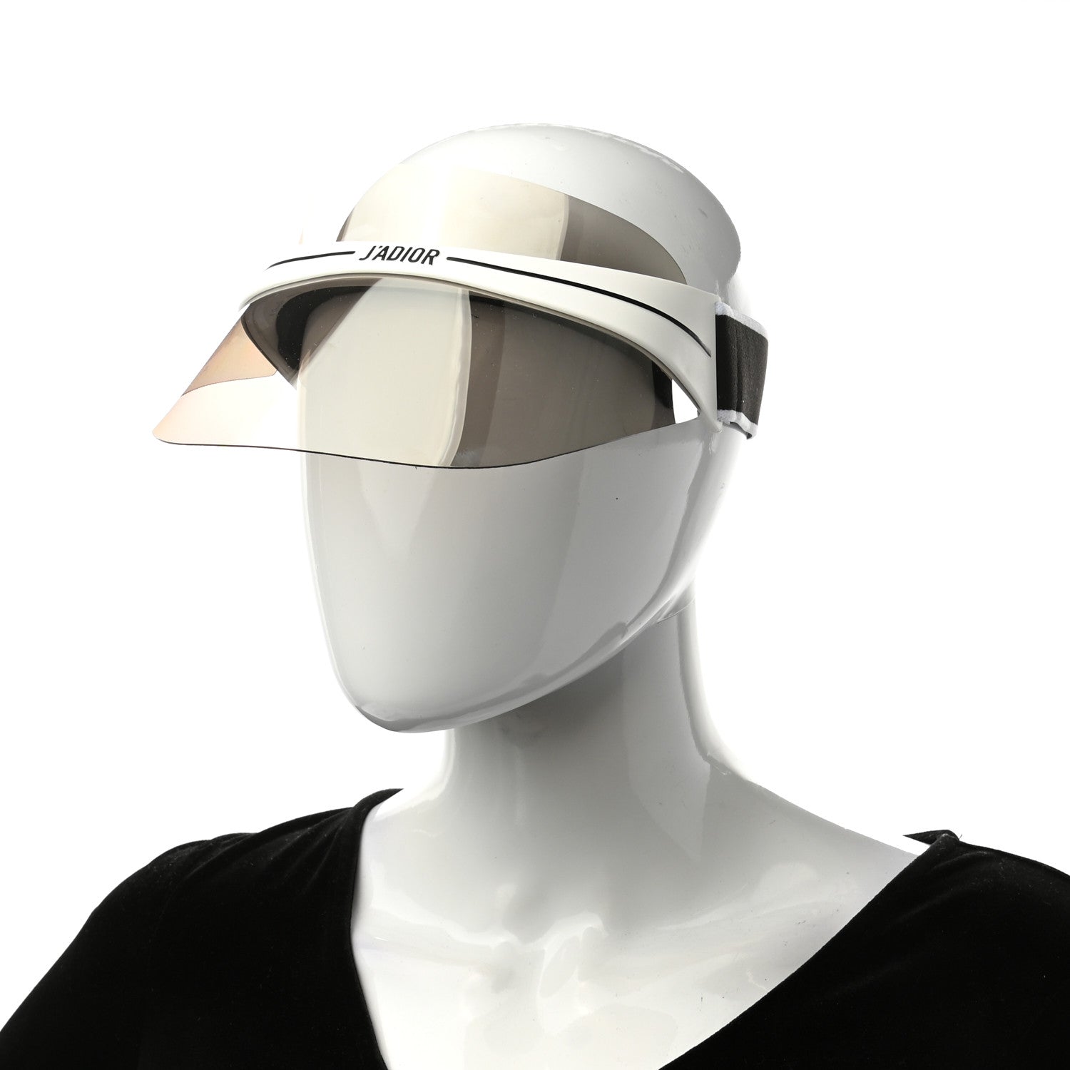 Christian Dior Mirrored DiorClub1 Sun Visor Silver 2 of 9