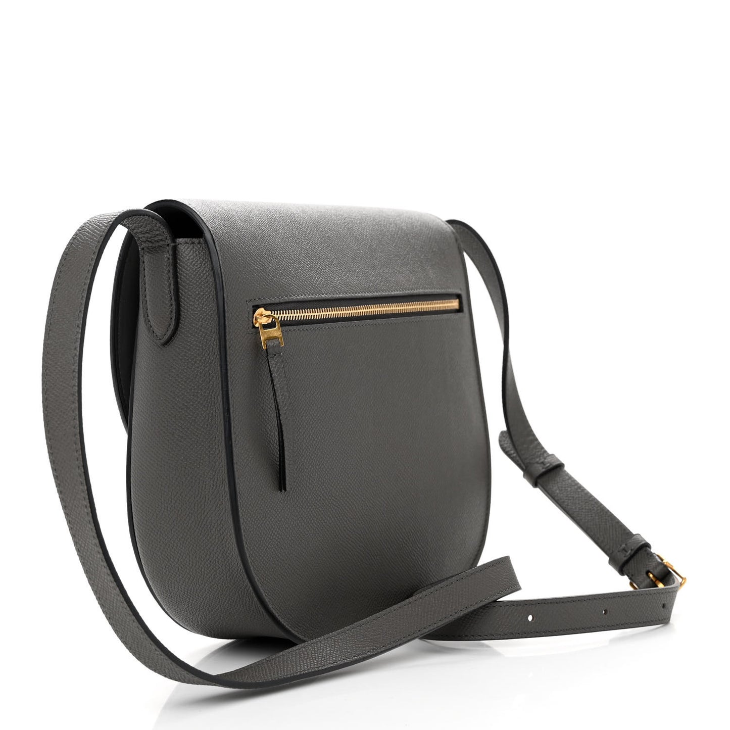 Baby Grained Calfskin Medium Trotteur Grey