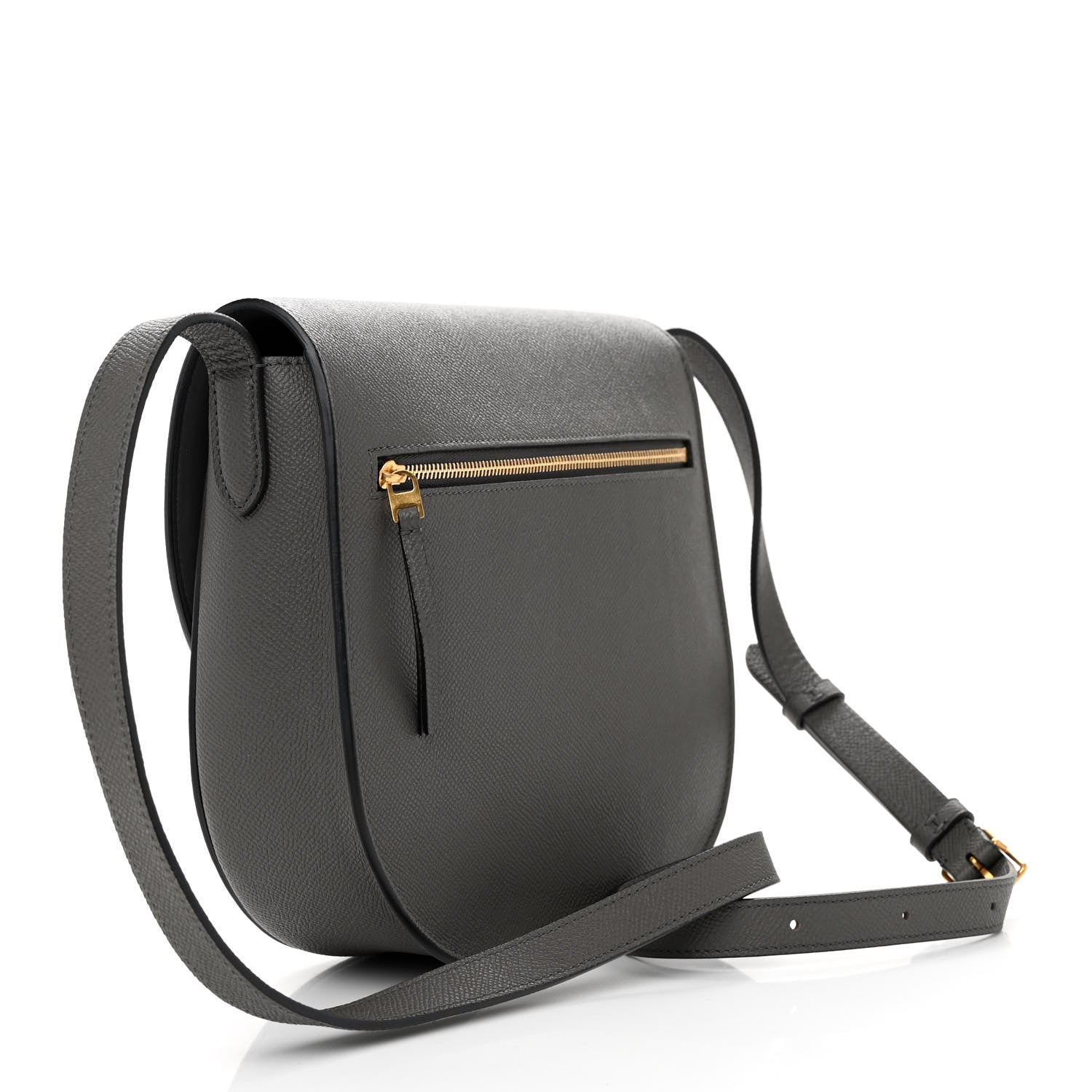 Celine Baby Grained Calfskin Medium Trotteur Grey 3 of 11