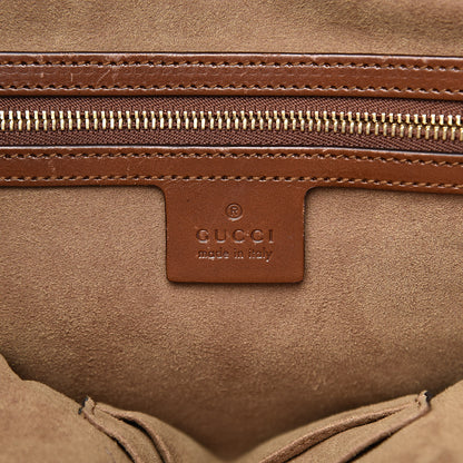 Gucci GG Supreme Monogram Linea A Foldover Tote Brown 6 of 13
