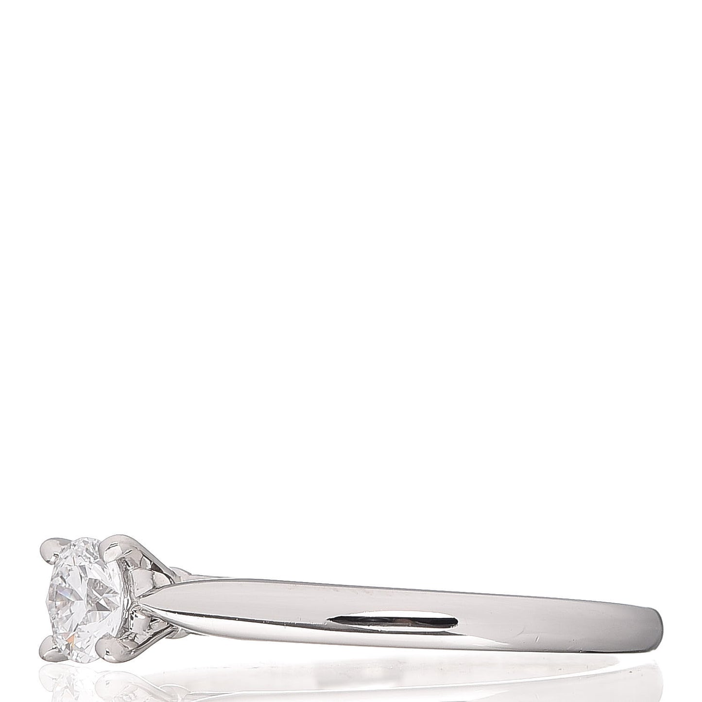 Platinum Diamond .24ct Solitaire Engagement Ring 49 4.75