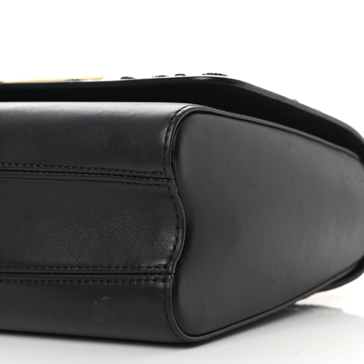 Calfskin Since 1854 Embroidered Twist MM Black