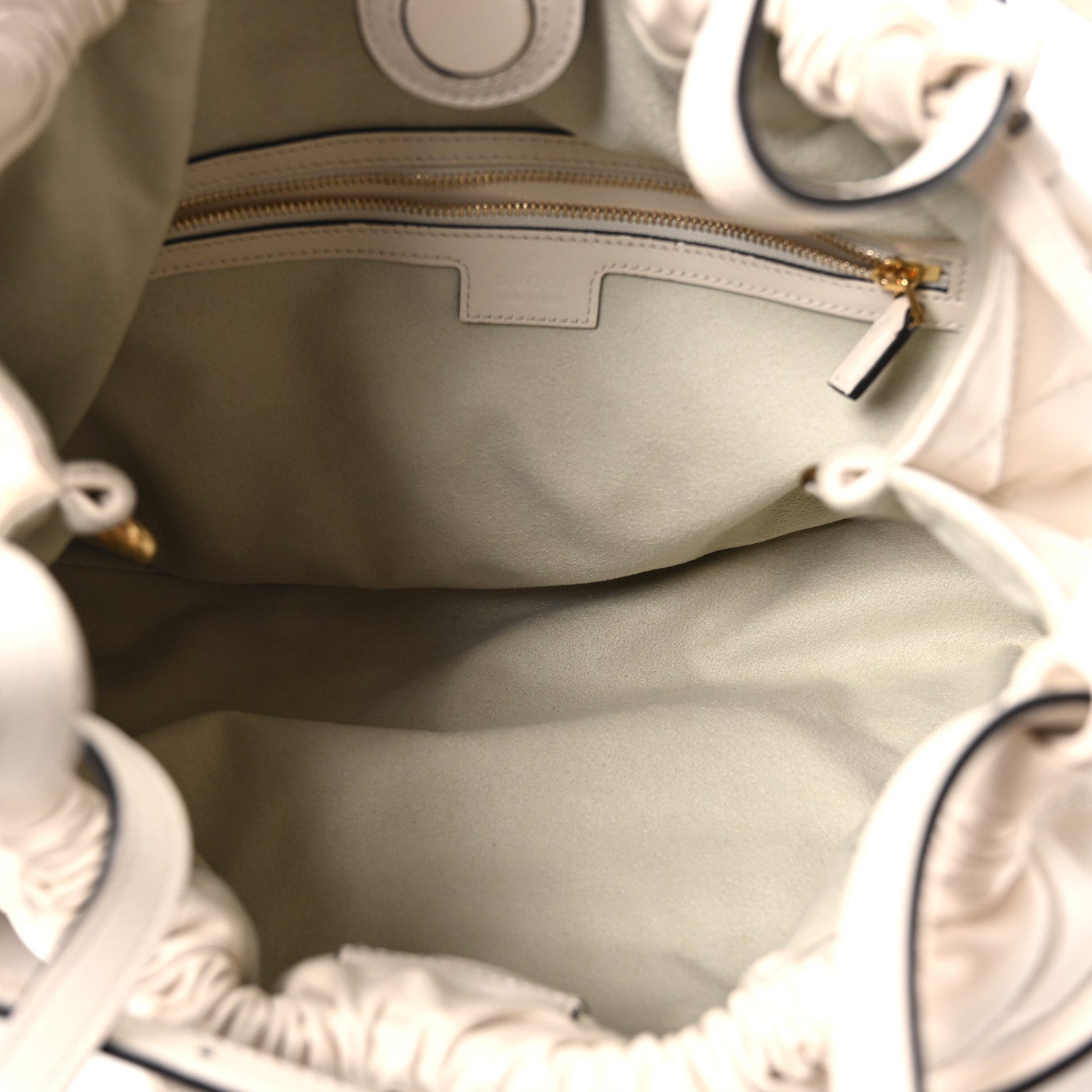 Gucci Calfskin Quilted Medium Deco Tote Bag Mystic White 5 of 10