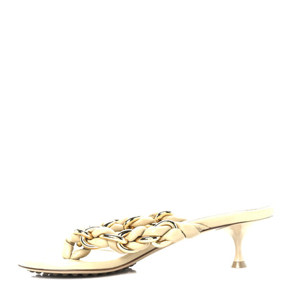 Bottega Veneta Nappa Dot Sandals 37 Cane Sugar 1 of 8