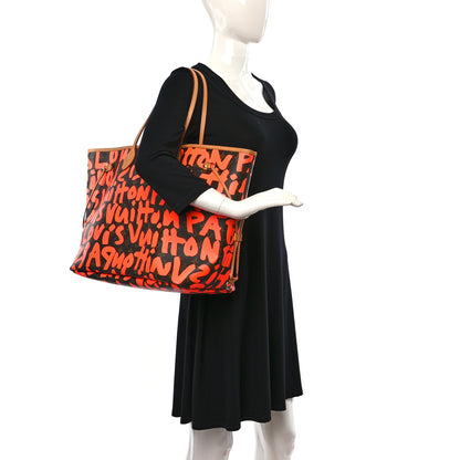 Louis Vuitton Monogram Graffiti Neverfull GM Orange 2 of 8