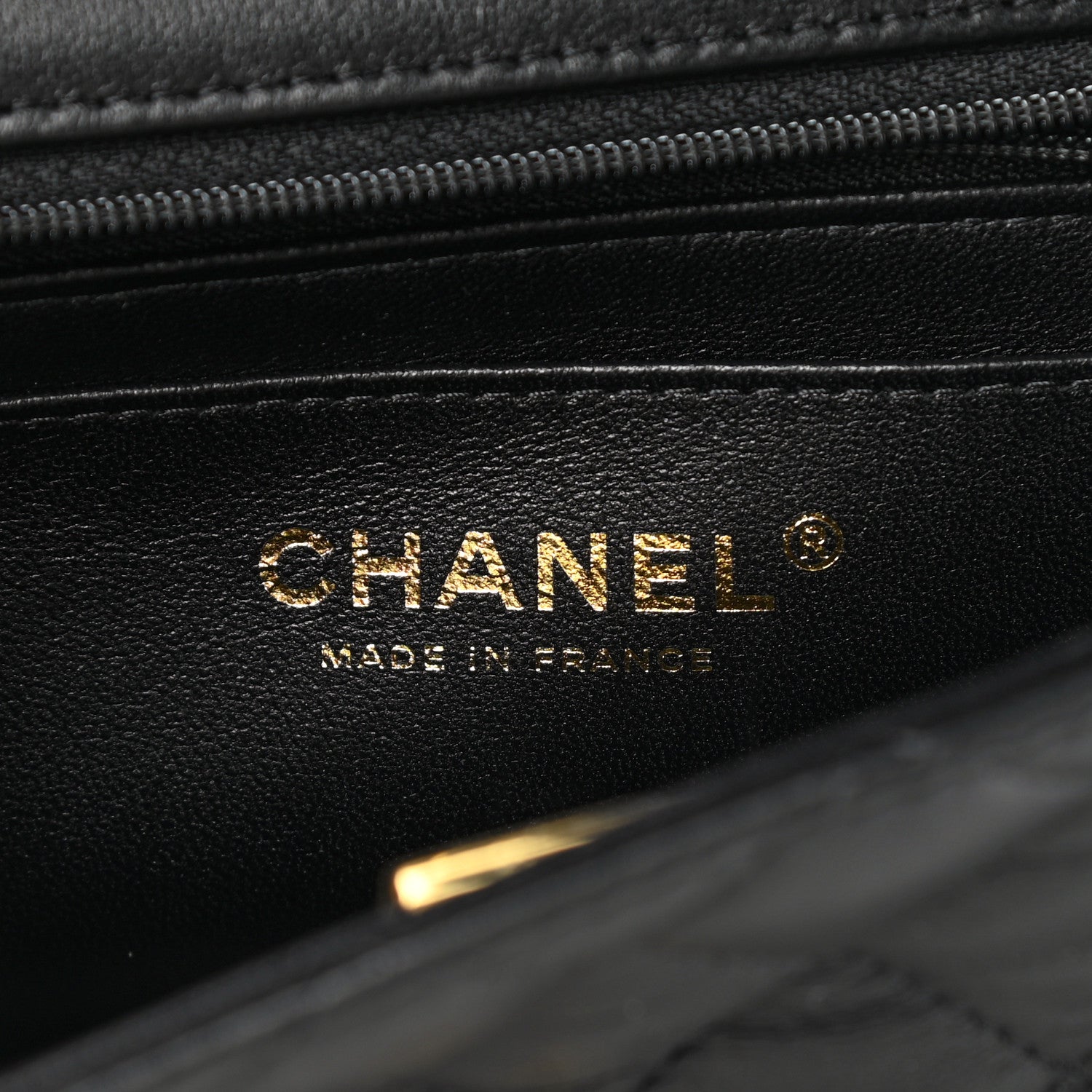 Chanel Lambskin Quilted Mini Top Handle Rectangular Flap Black 6 of 11