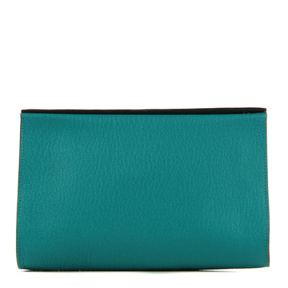 Hermes Chevre Mysore Karo GM Bleu Paon 1 of 8