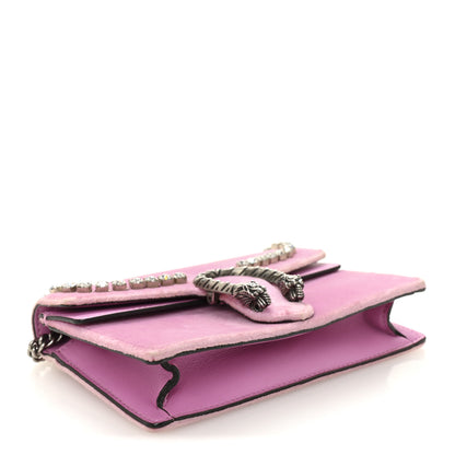 Gucci Velvet Crystal Super Mini Dionysus Shoulder Bag Malva 4 of 9