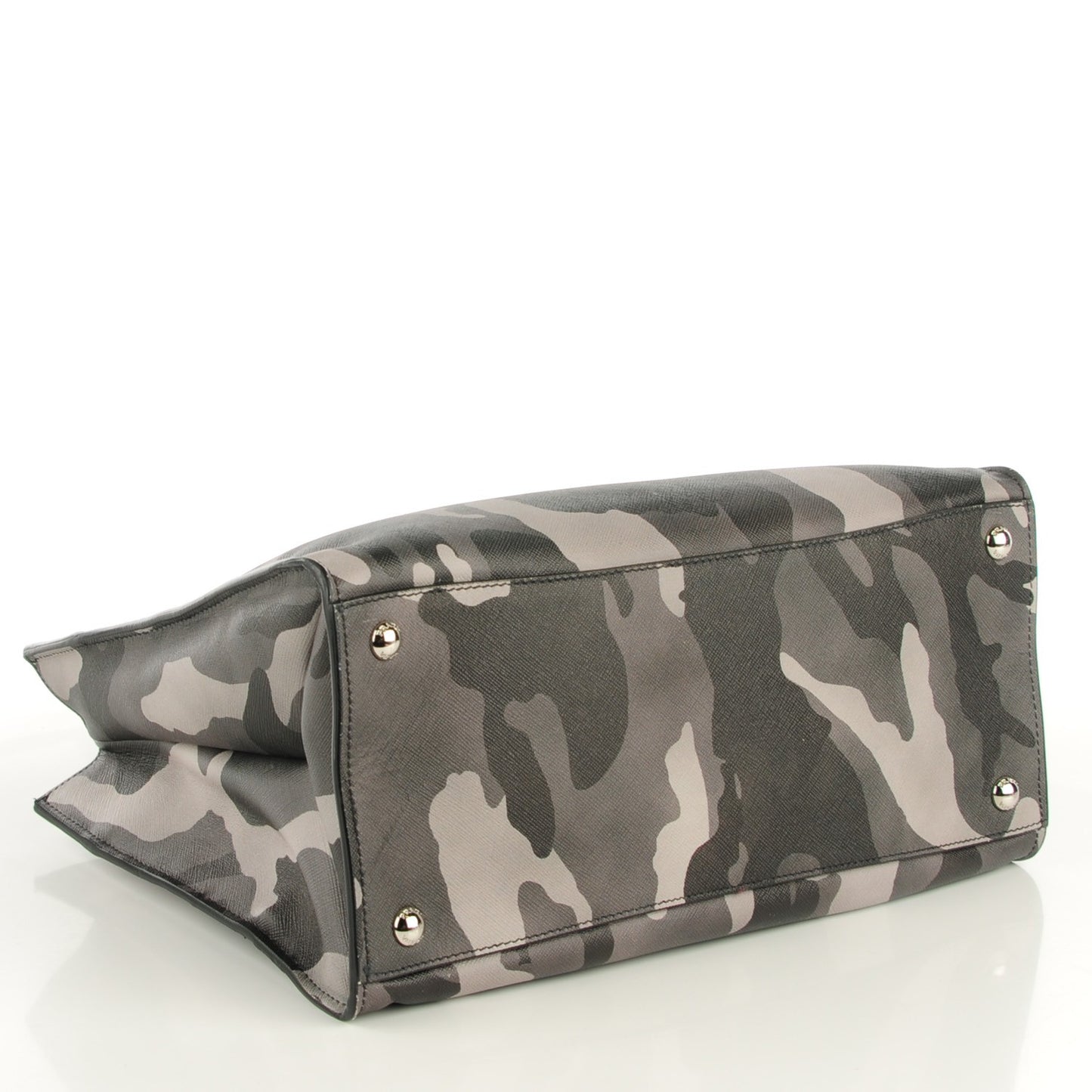 Saffiano Soft Camouflage Print Tote Marmo Dis Camouflage