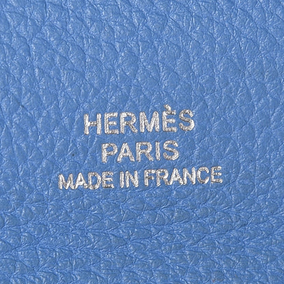 Hermes Evercolor Bastia Coin Purse Bleu Ocean Bleu Paradis 5 of 7