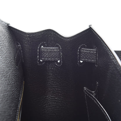 Hermes Epsom Kelly Sellier 25 Black 18 of 38