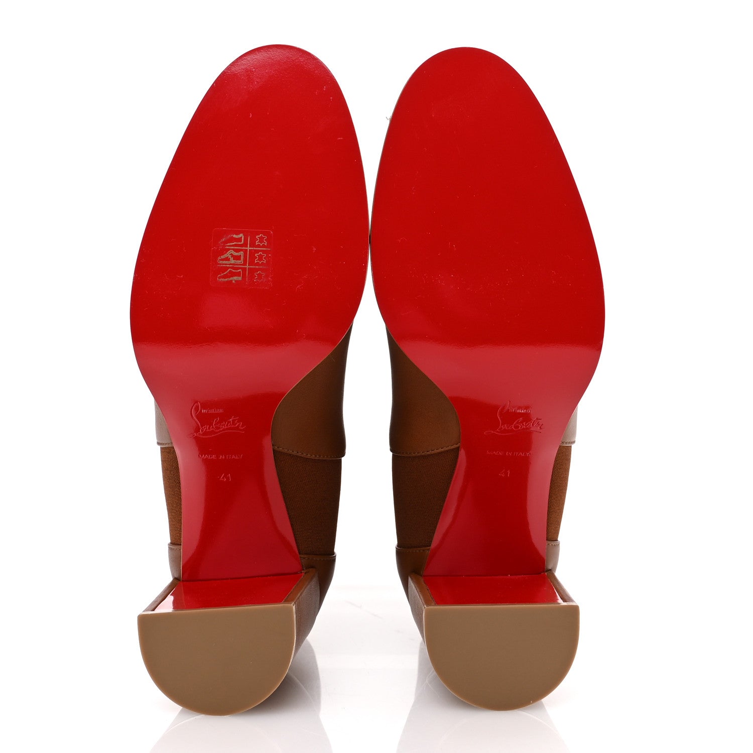 Christian Louboutin Calfskin CL Chelsea 70 Booty 41 Cuoio 6 of 9