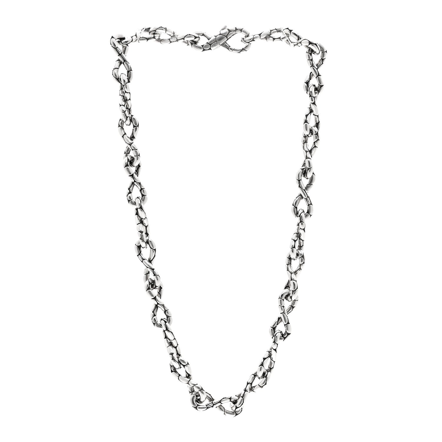 John Hardy Sterling Silver Kali Pebble Infinity Chain Necklace 3 of 5