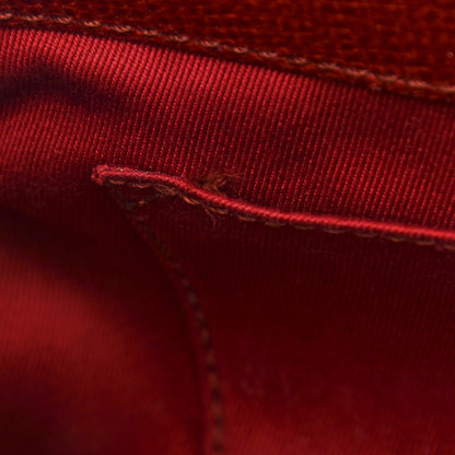 Gucci Textured Calfskin Horsebit Chain Clutch Red 9 of 12