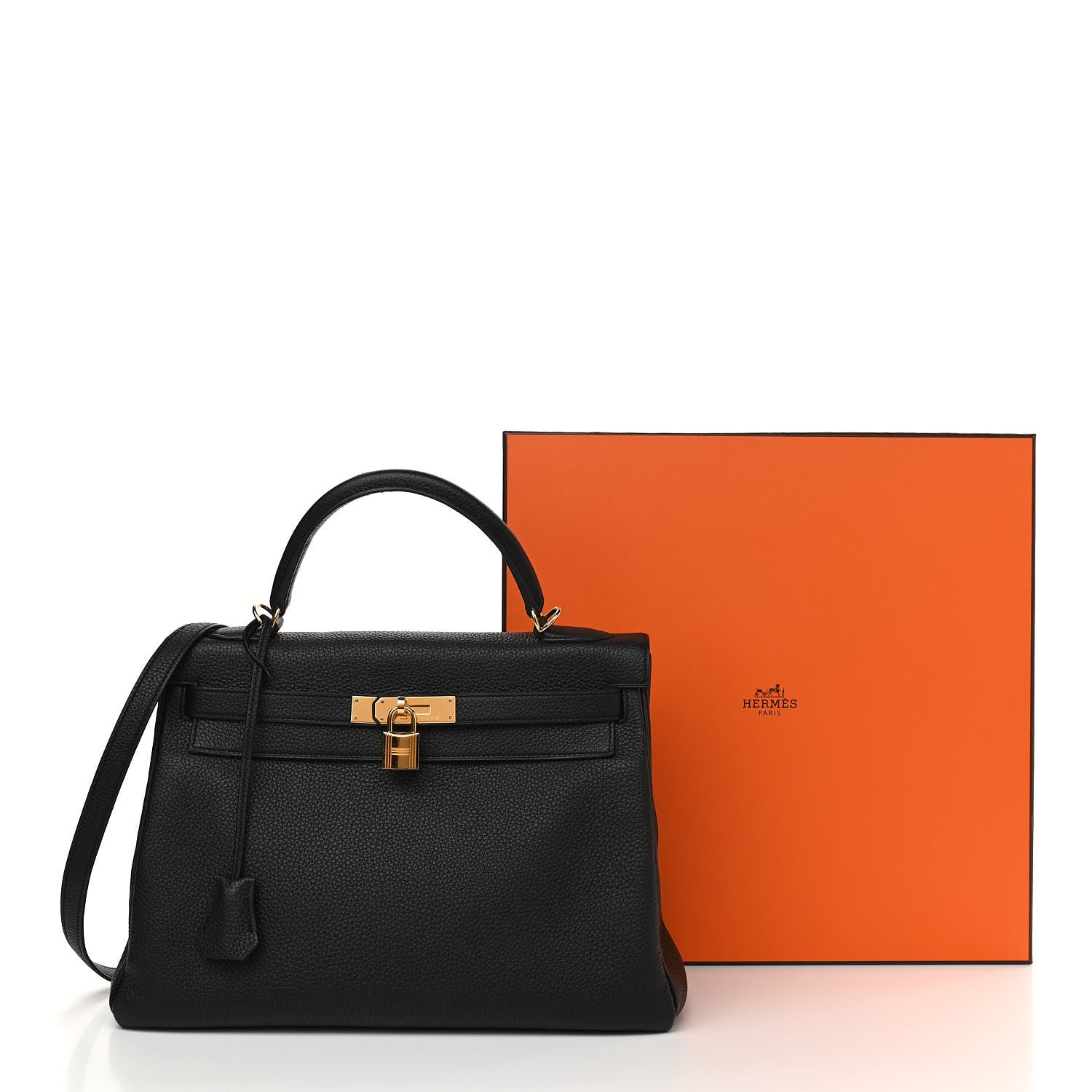 Hermes Togo Kelly Retourne 32 Black 14 of 14