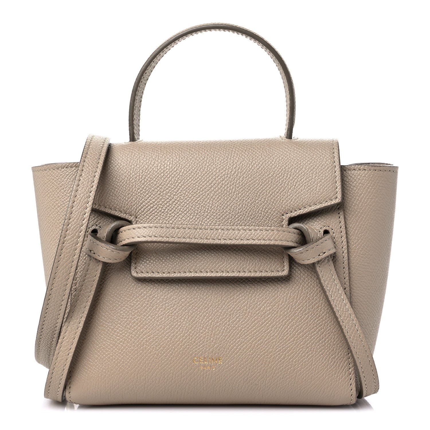Celine Grained Calfskin Pico Belt Bag Light Taupe 1 of 8