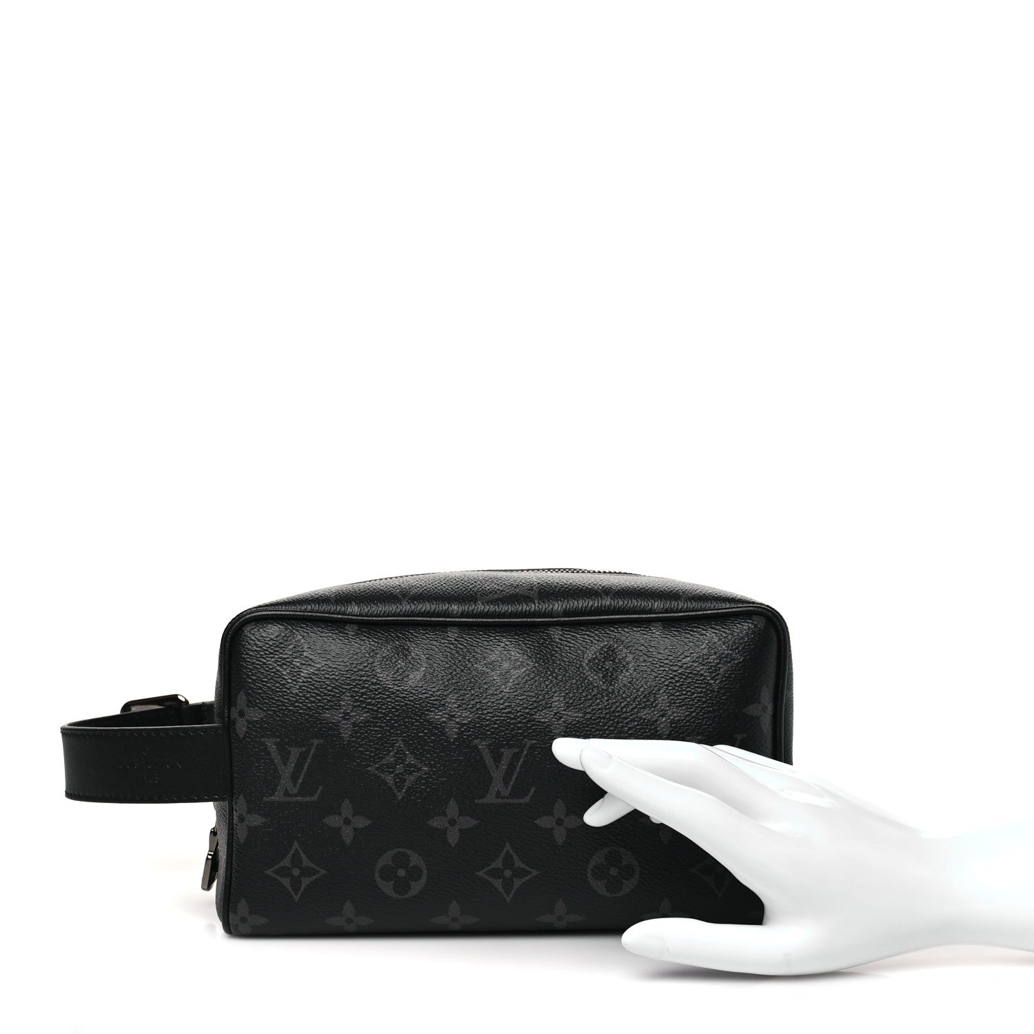 Louis Vuitton Monogram Eclipse Locker Dopp Kit Toilet Pouch 2 of 8