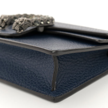 Gucci Dollar Calfskin Crystal Super Mini Dionysus Shoulder Bag Blue Agata Black Diamond 9 of 10