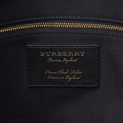 Burberry Derby Calfskin House Check Medium Welburn Tote Limestone 6 of 13