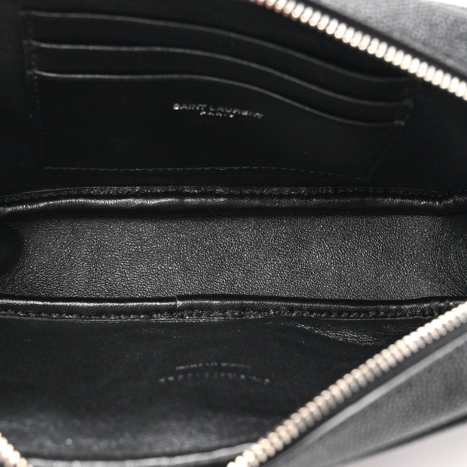 Saint Laurent Grain De Poudre Matelasse Monogram Mini Lou Camera Bag Black 5 of 11