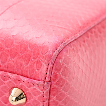 Christian Dior Snakeskin Large Lady Dior Pink 11 of 16