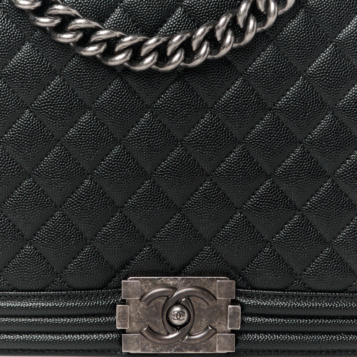 Chanel Caviar Quilted Large Boy Flap Black 8 of 10