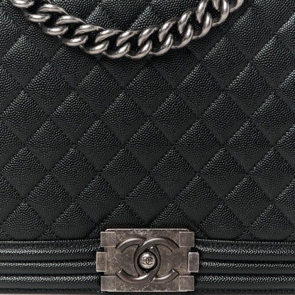 Chanel Caviar Quilted Large Boy Flap Black 8 of 10